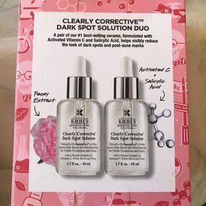 Kiehls Clearly Corrective Dark Spot Solution Duo 1.7oz/50ml*2 New In Box